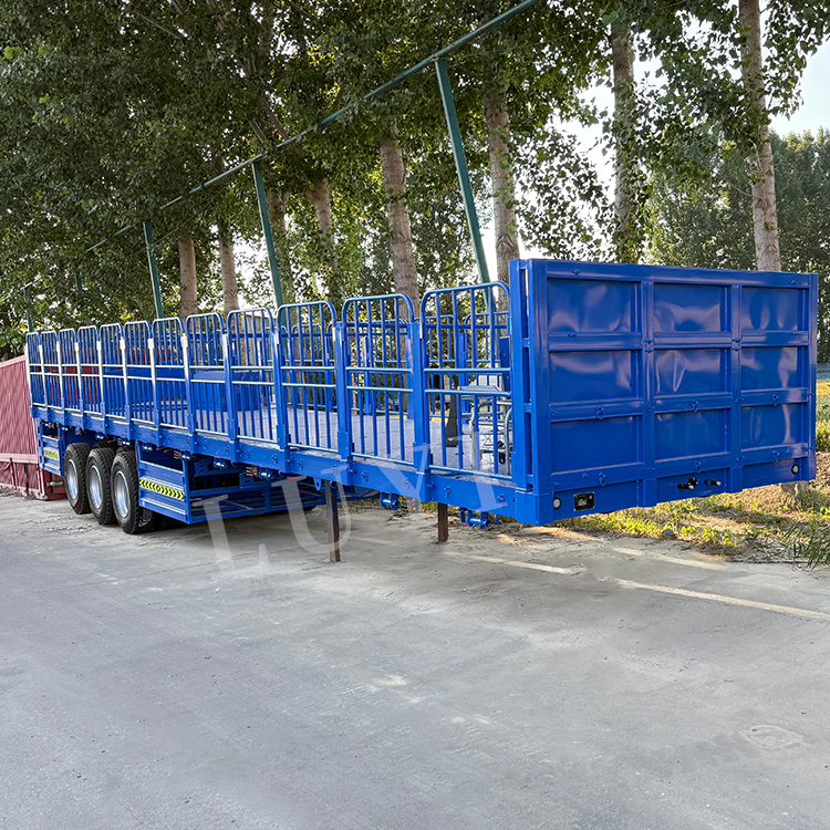 Semirrailer de pared de la pared lateral de carga a granel de 60 toneladas de 60 toneladas 5