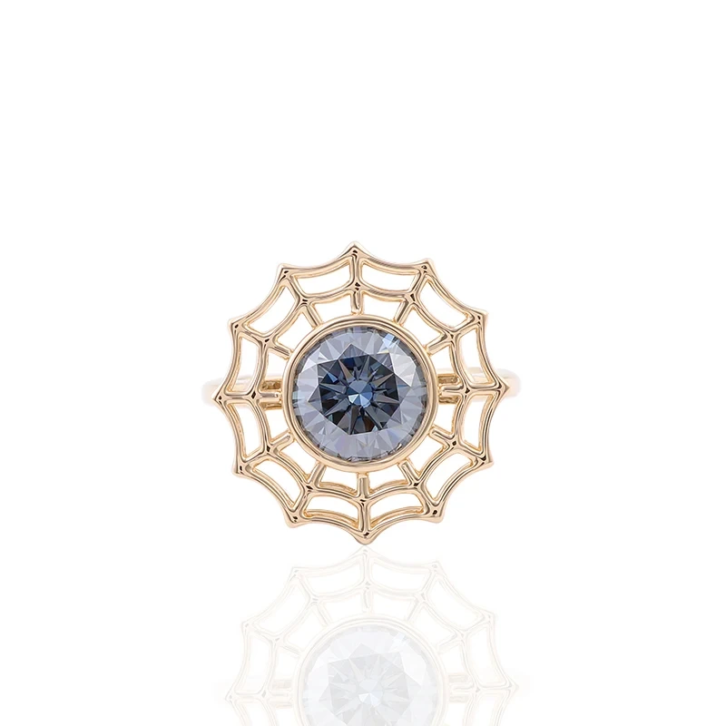 Anneau Web d'araignée 14k Jaune de spider en or jaune Céplet 1