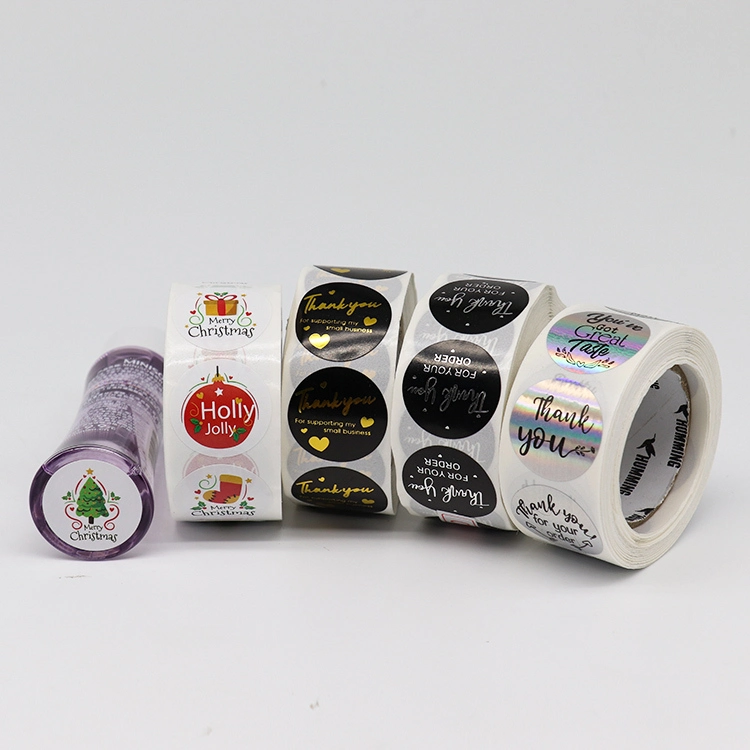 Wholesale Custom Gold Foil Waterproof Lip Gloss Vinyl Stickers 1