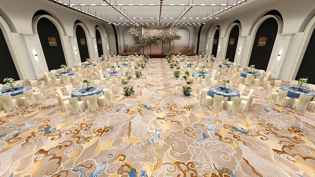 2024 High-End Axminster Carpet for Banquet Halls & Corridors 6