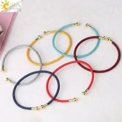 Hight-end Fashion Stainless Steel Milan Rope Accessories Open Cuff Bangle Bracelet For Diy Making 1