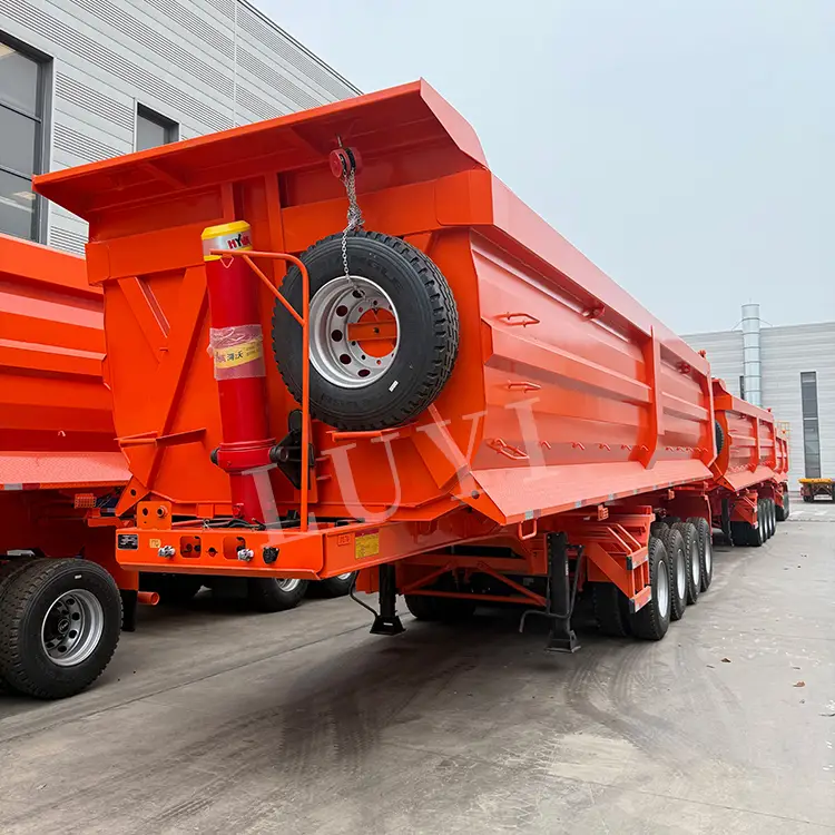 4-axle 60t Hydraulic Rear-dump Semi Trailer | LUYI 1