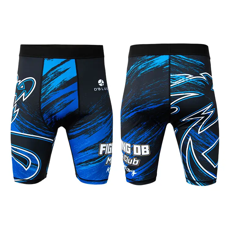 Custom High Quality Custom Vale Tudo Shorts Long Pack Sport Mens Shorts With Compression Band Bjj Mma Shorts 1