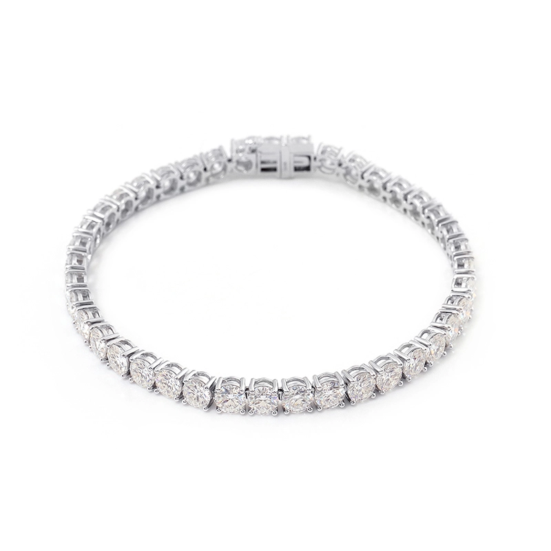 Custom Fine 2/3/4/5mm Schmuck D VVS Moissanit Armband Kette Mossanit Fußballtennis für Männer Frauen Armband Silber 925 Sterling 1