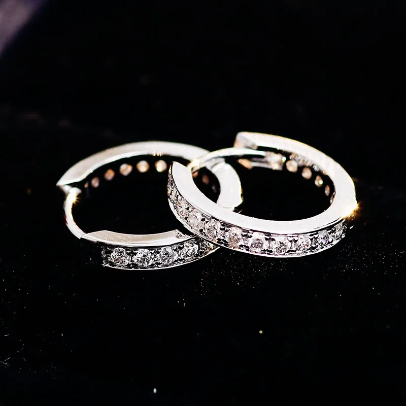 10k 14k 18k Solid Gold Moissanite Ear Rings Best Gifting For Women Jewelry Wholesale Price 1