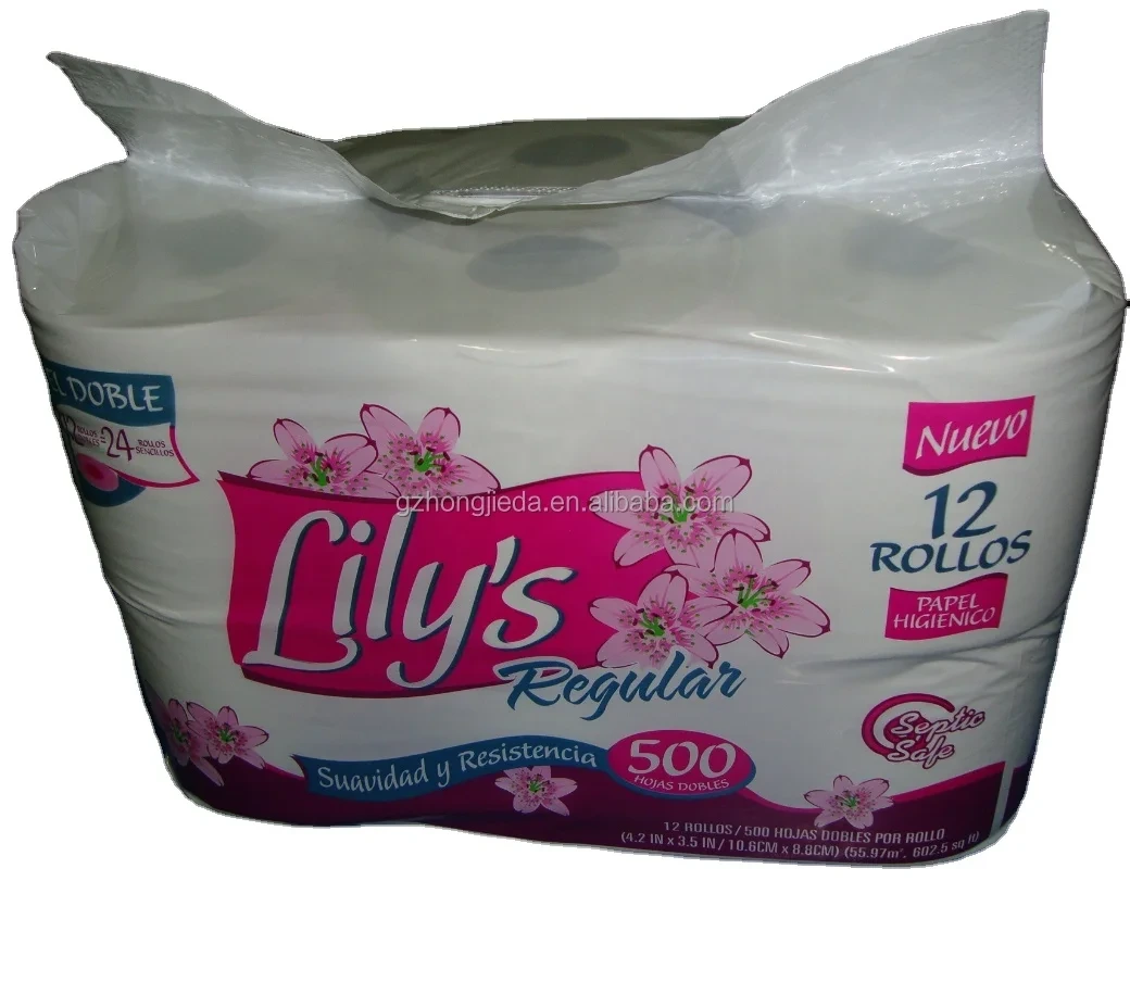 500 Sheets 2 Ply USA Standard Size Bathroom Tissue 1