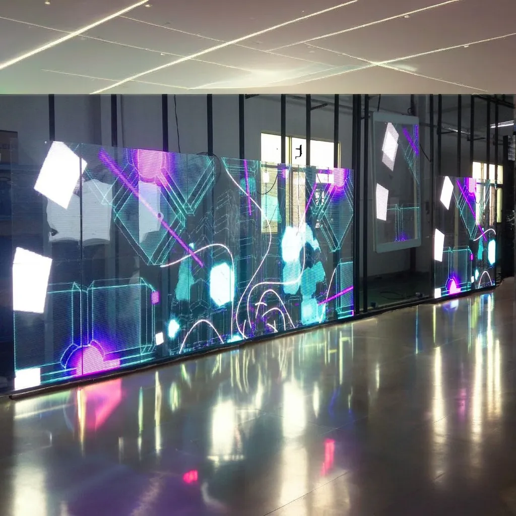 GUBOS Transparent Led Screen 6mm Transparent Led Screenfactory 3