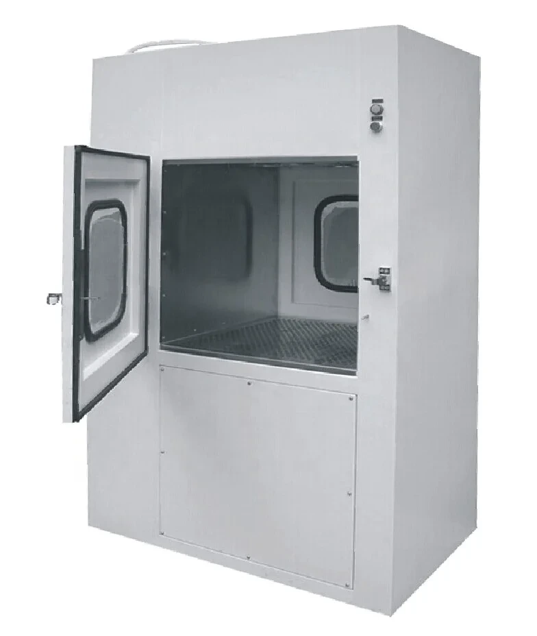 Clean Room Static Step Box With UV Lamp - Air Shower Pass Box 1