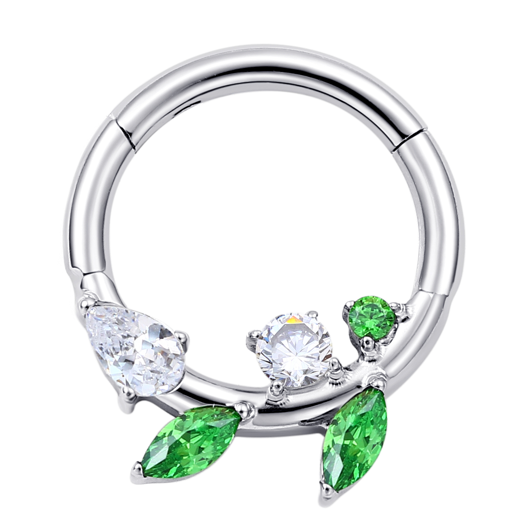 Eternal Metal Astm F136 Titanium Internally Threaded Cz<000000>opal Belly Ring Navel Piercing Body Jewelry 8