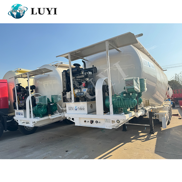 Semi trailer de tanque de cemento a granel seco | Luyi 3