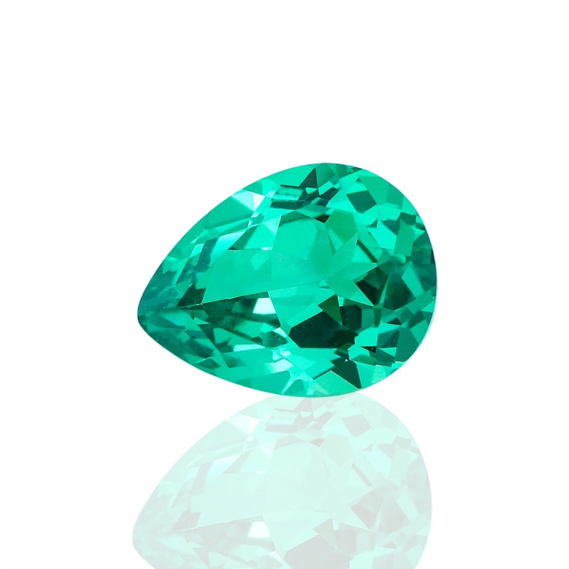 Provence Gems Wholesale Pear Cut Bluish Green Lab Grown Chrysoberyl Loose Gemstone Lab Diamond For Sale 1