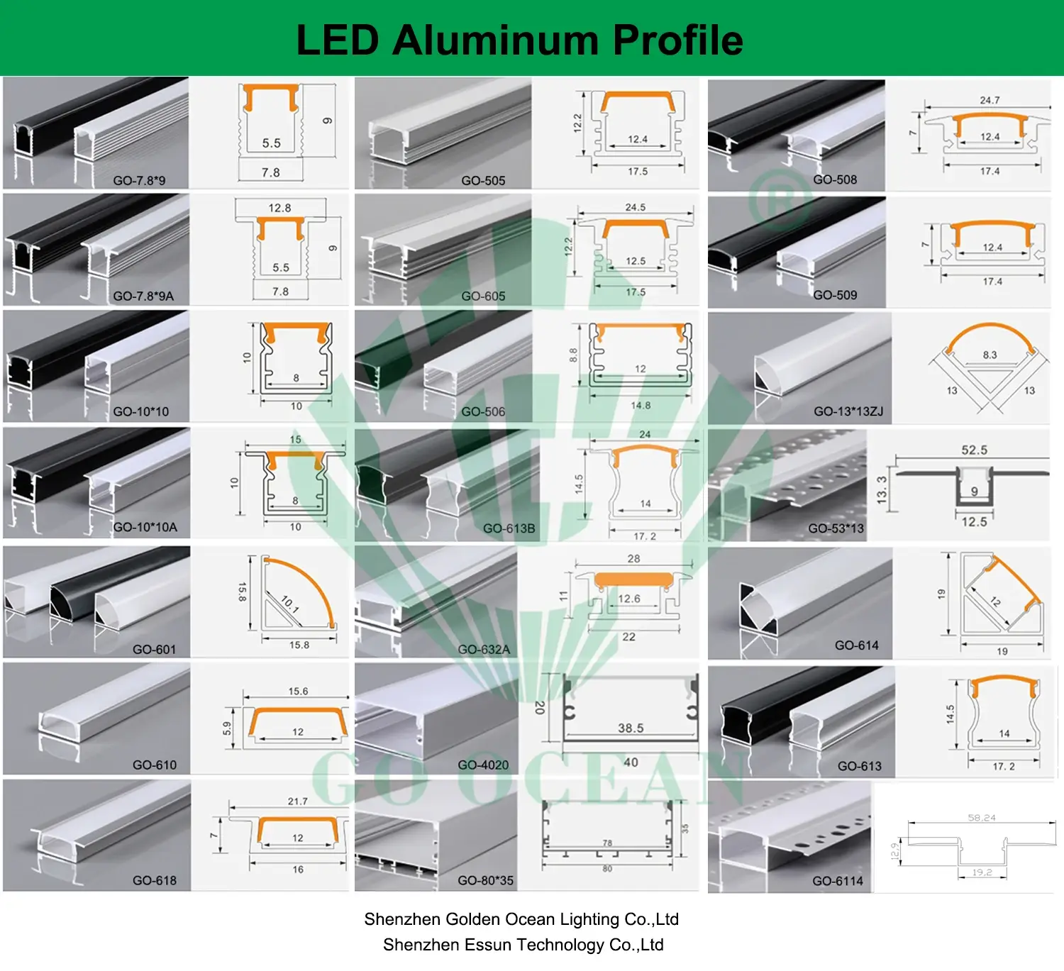 Bepoke Aluminium Profile Led Strip Light Price List 7