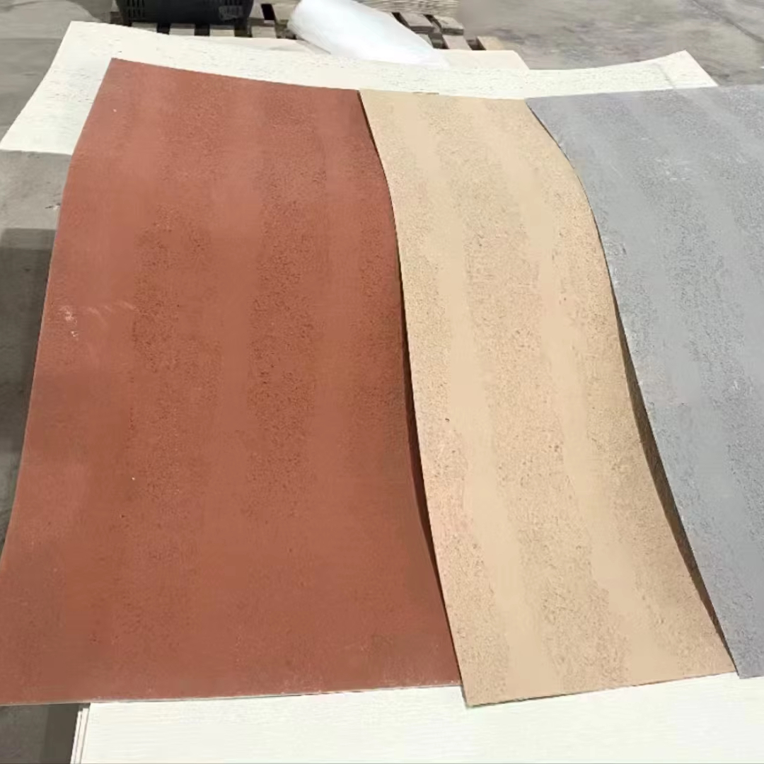 2025 Popular China 600x1200mm Rammed Earth Board Flexible Stone Veneer Sheet Mcm Flexible Cladding Material 1