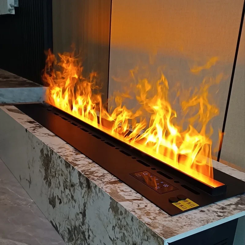 69 Inches Electric Water Vapor Fireplace with Realistic Fire Effect | SE Fireplace 1