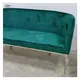 Bestwedding Furniture Gold Wedding Stage Leather Sofa for Bride and Groom Stainless Steel 6
