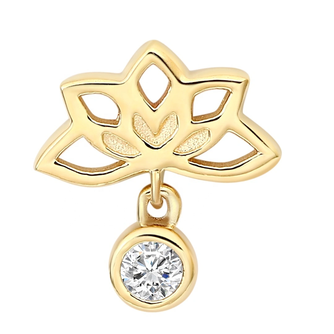 Eternal Metal 14k Solid Gold Threaded Ends Piercing Jewelry 1