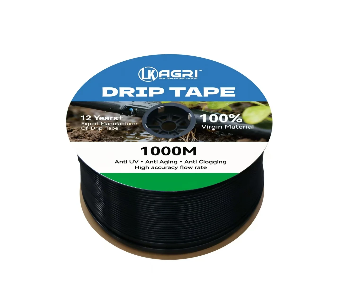 Drip Tape With Flat Dripper Inline Watering & Irrigation Drip Irrigtaion Tape Drip Tape For Greenhouse Farm Irrigation System 1