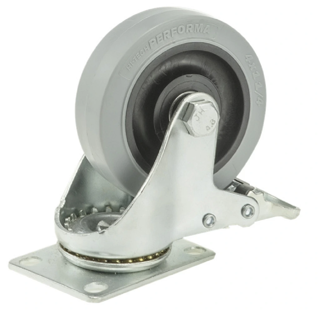 Grey Color Tpr Machinery Repair Shops Caster Esd Tpr Swivel Wheel Caster For Carts And Trolleys 1