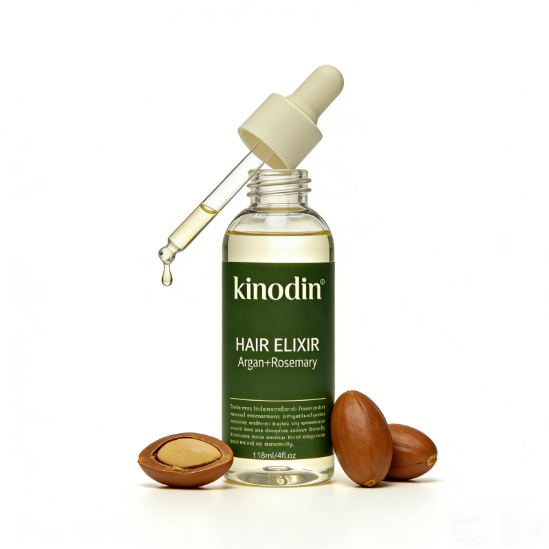 Sérum capilar vegano orgânico de marca própria para crescimento capilar 1