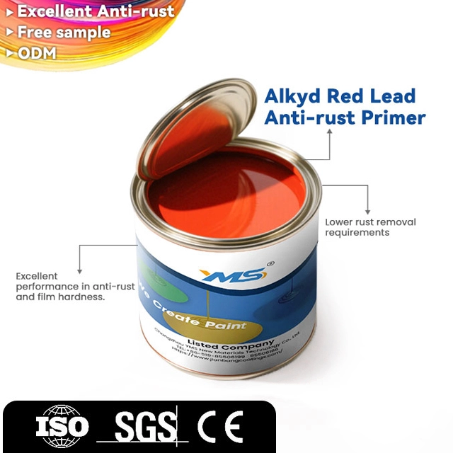 Yms Coatings Alkyd Red Lead Anti-rust Primer Effective Rust Protection Chemical For Plastic Coating Boat Paint Free Sample Offer 1