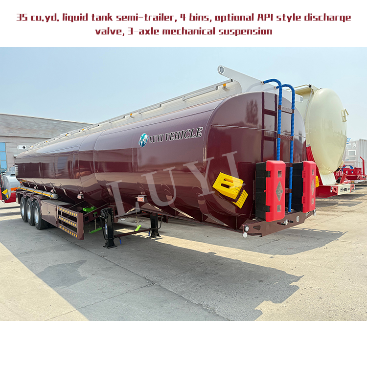 Tanque de transporte líquido Semi trailer | Luyi 3