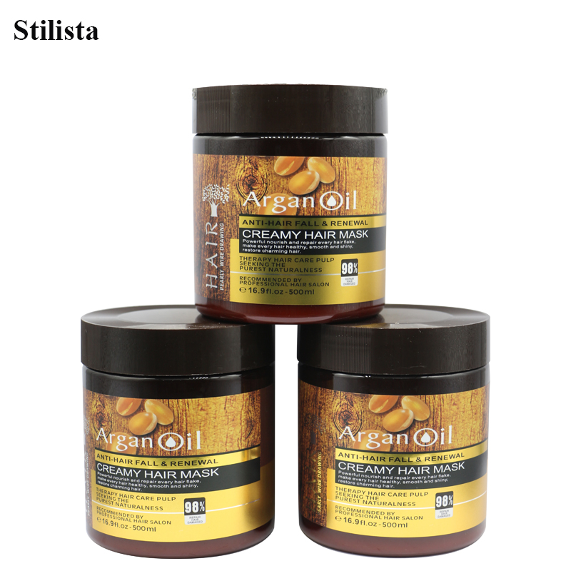 Mascarilla capilar de argán con aceite de queratina de marca propia de 1000 ml. 5
