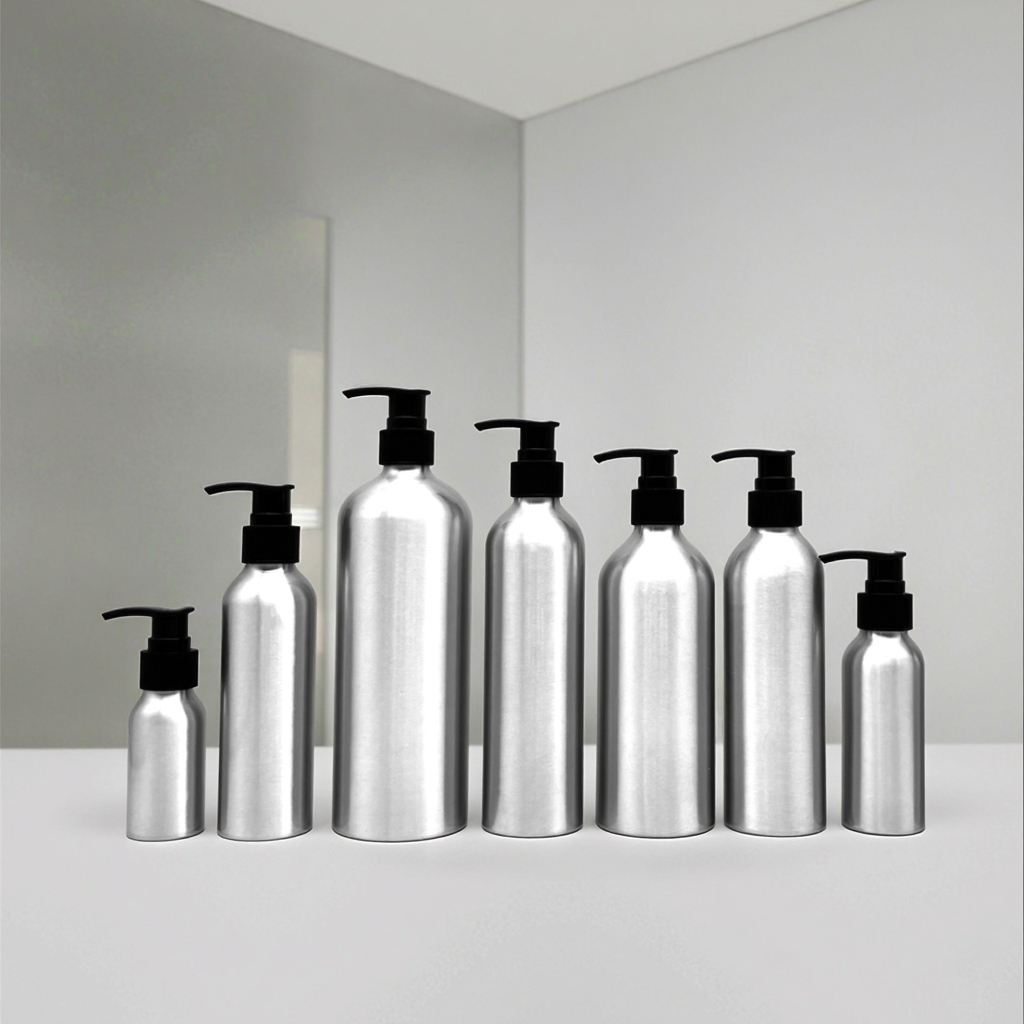 Aluminiumflasche für Kosmetika - 10 ml bis 1000 ml Größen 1