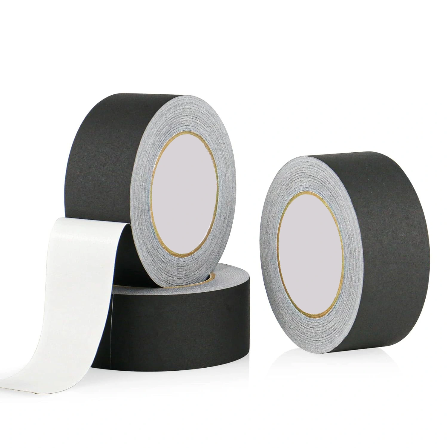 Mattschwarzes & weißes Polyester-Gummi-Gaffer-Tape zum Abdecken 1