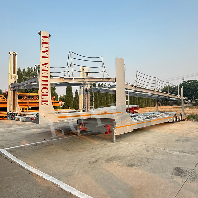 8 Bits Galvanized Car Carrier Semi Trailer | LUYI 4
