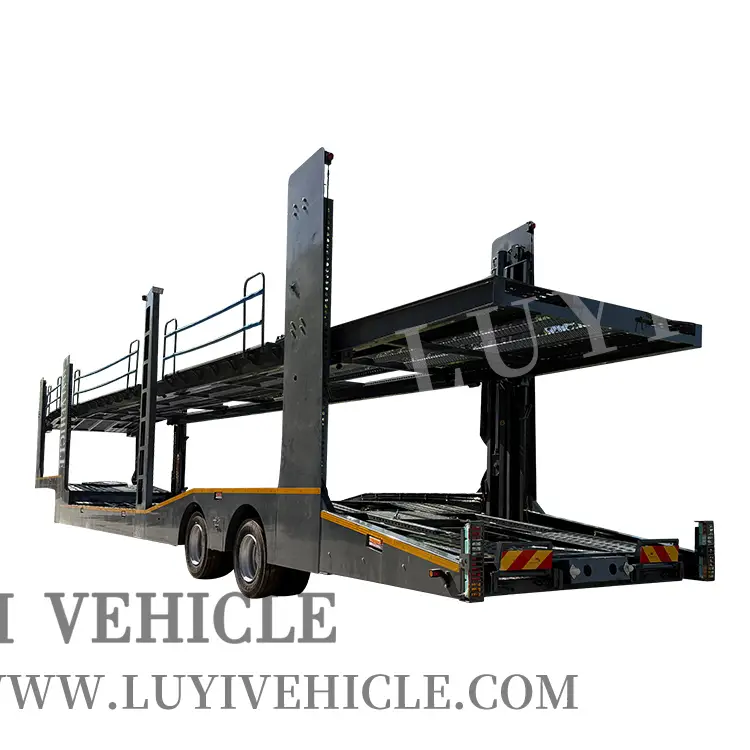 Carrier de automóviles de cama baja Semi Traile | Luyi 1