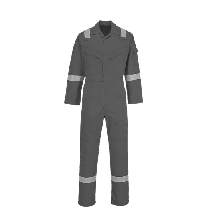 Custom High-Visibility Long-Sleeve Coveralls for Industrial and Mechanical Operations 1