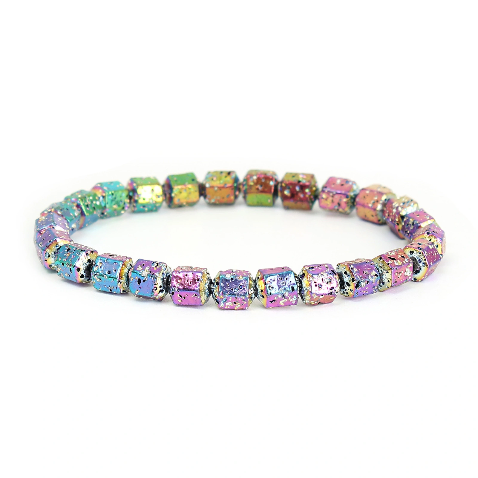 Wholesale Modern Fashion Jewelry Bracelet Multicolored Stone Bracelet Matte Lava Stone Man Bracelet 1