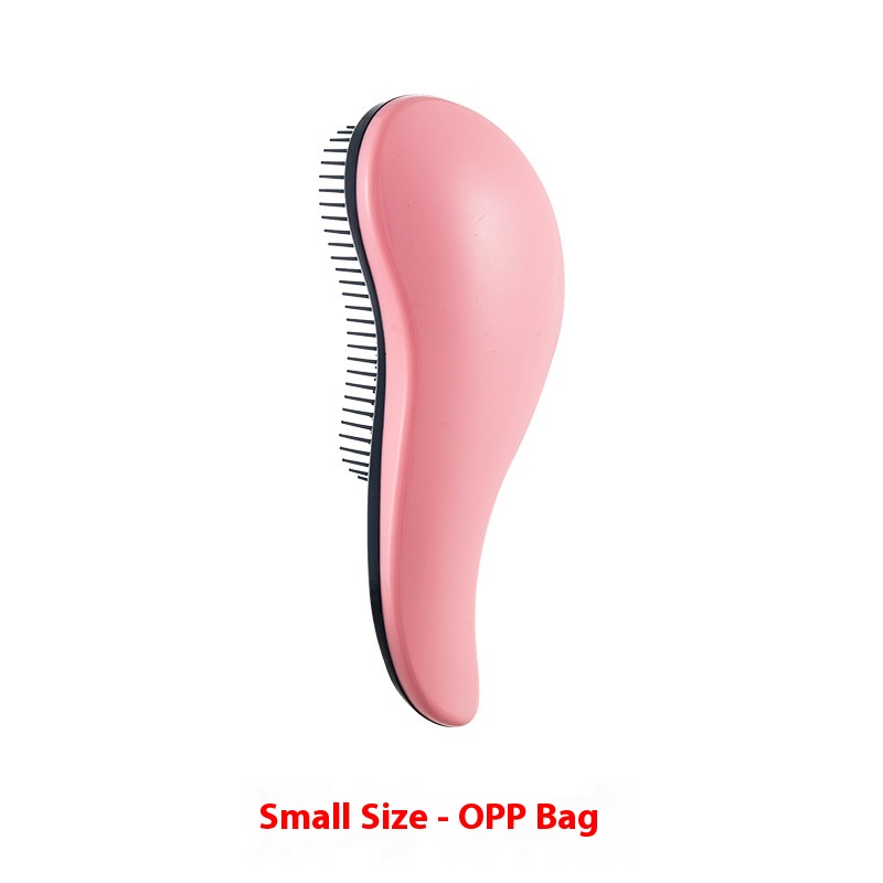 Cepillo desenredante, cómodo peine iónico para cabello liso, peine de masaje para cabello liso, dientes suaves, plástico sin nudos para uso doméstico. 6