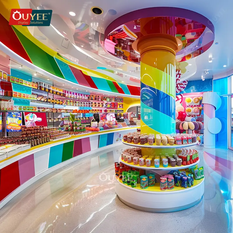 Designservice für Süßwarenläden: Vitrinen und Regale aus Holz 1