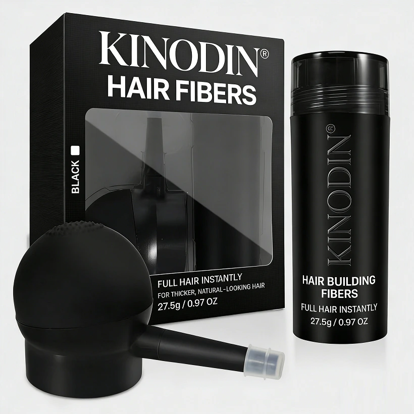 Средство от выпадения волос, порошок для утолщения волос, формула 2-в-1, порошок из трав, стойкий эффект, аппликатор для волос, подходит как для мужчин, так и для женщин. 1