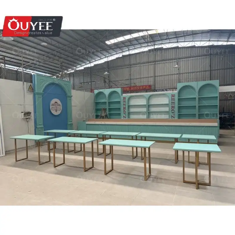 Fornecedor de lojas de rede: Estações de café e balcões para lojas de chá de bolhas. 1