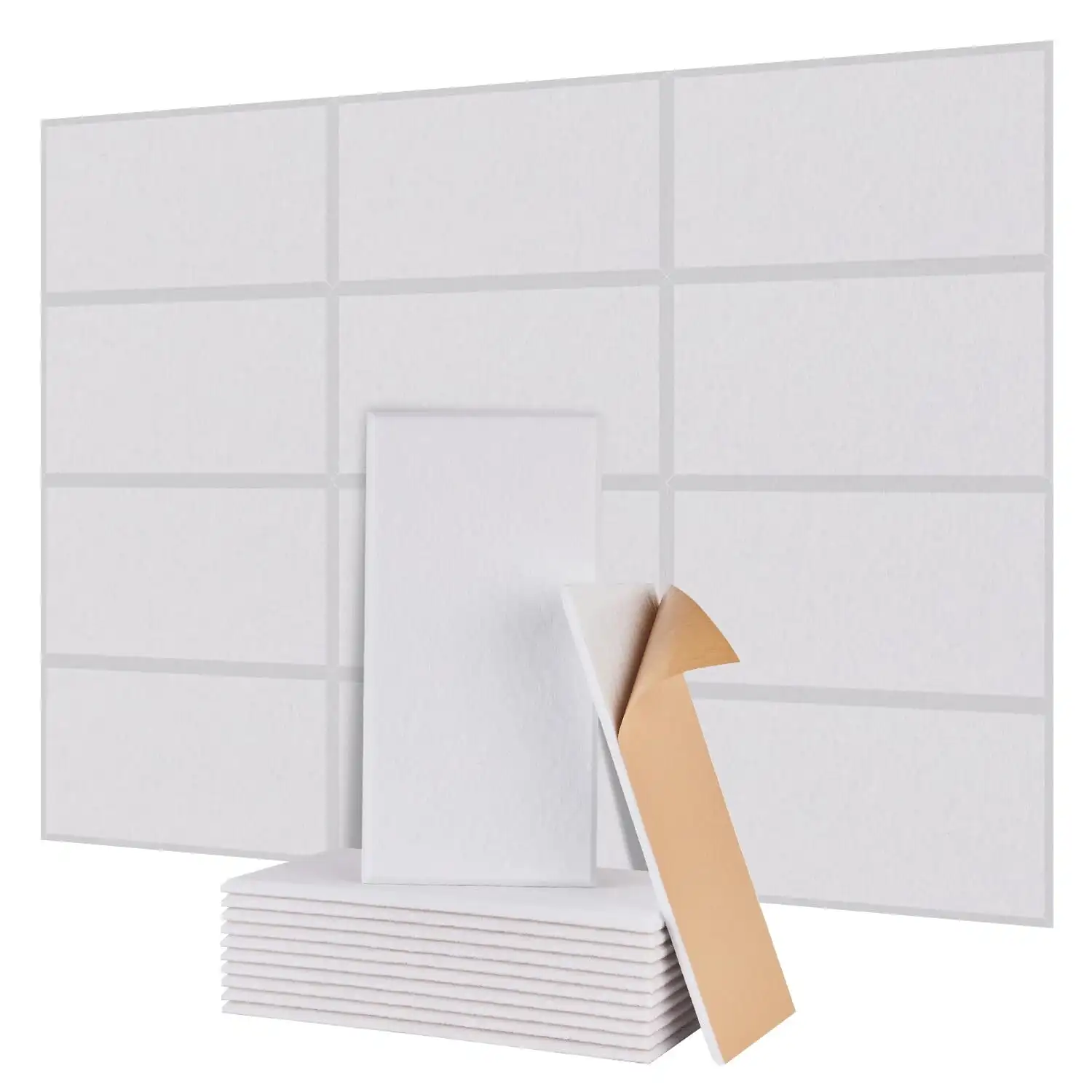 פאנלים אקוסטיים אטומים לרעש PET בצפיפות גבוהה מפוליאסטר לבד 1