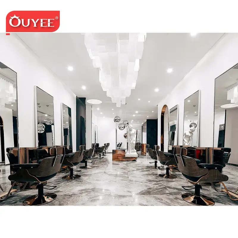 Mobilier pour salon de manucure – Étagère pour produits de beauté, armoire pour salon de coiffure et barbier 1