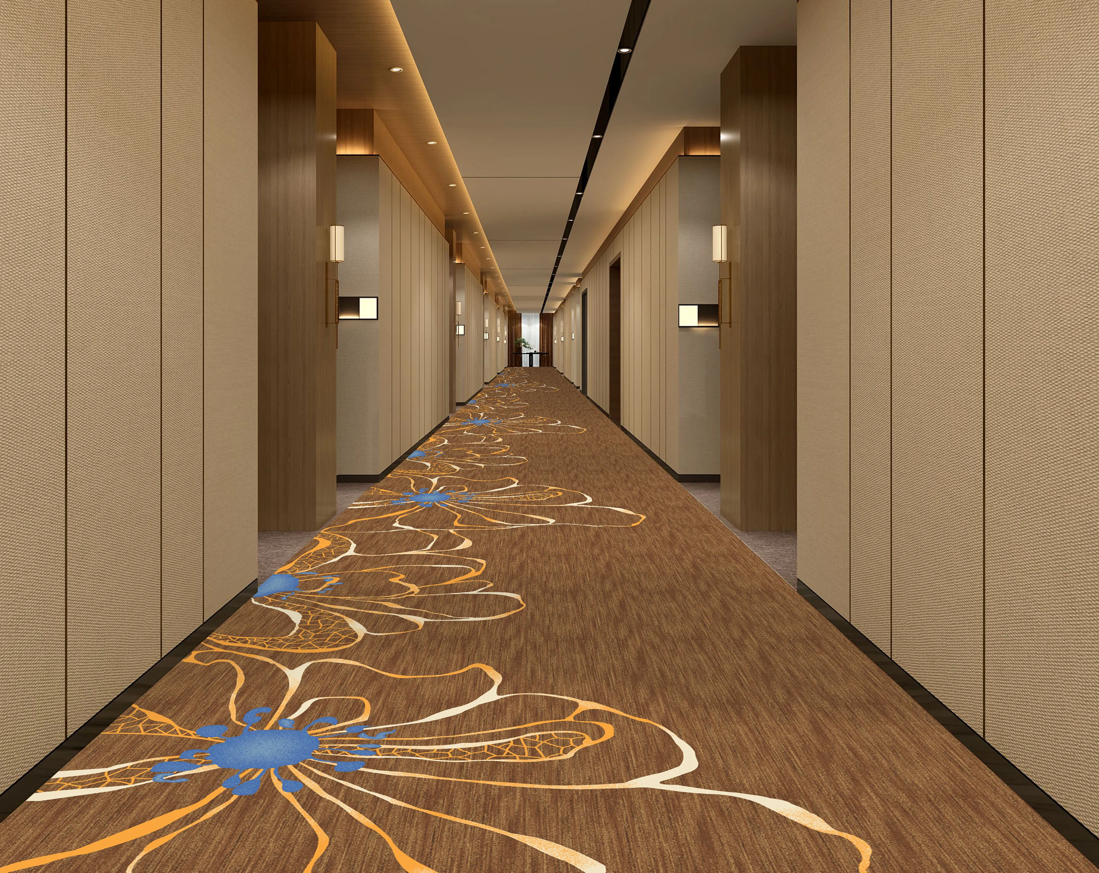 High-Quality Luxury Printed Carpets for Hotel Hallways 5