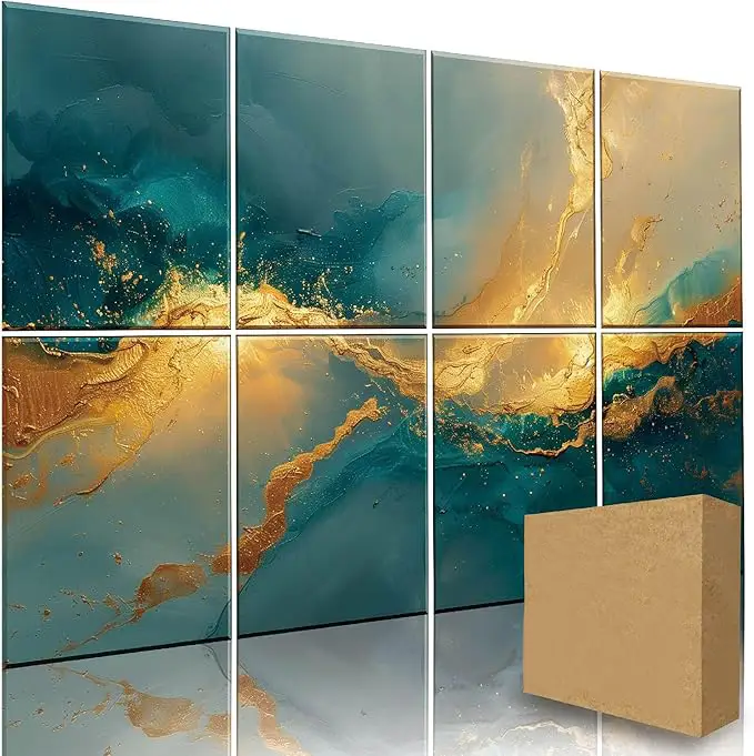 8 τεμάχια ακουστικά πάνελ τοίχου 12x16 ιντσών αυτοκόλλητα διακοσμητικά ηχομονωτικά πάνελ 1