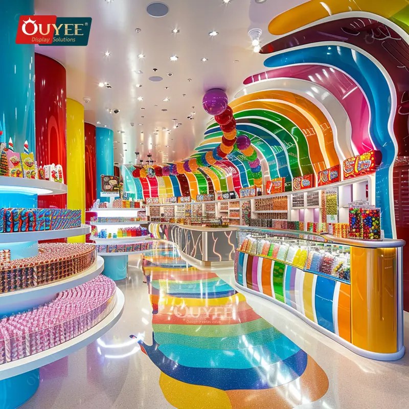 رفوف عرض الحلويات للمتاجر 1