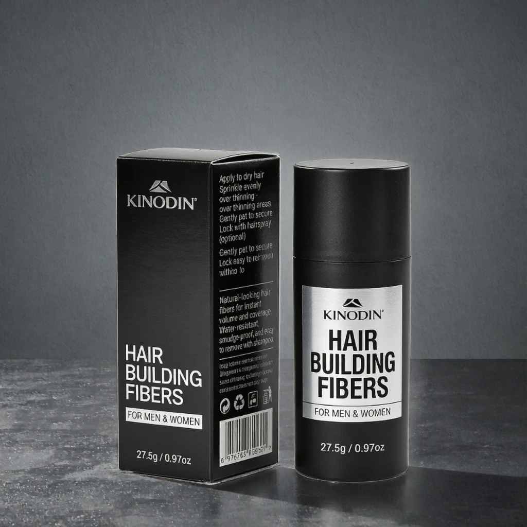 Kinodin Unisex 27.5g Styling Hair Building Fiber Natural Ingredients Waterproof Sweat Resistant Customizable 1