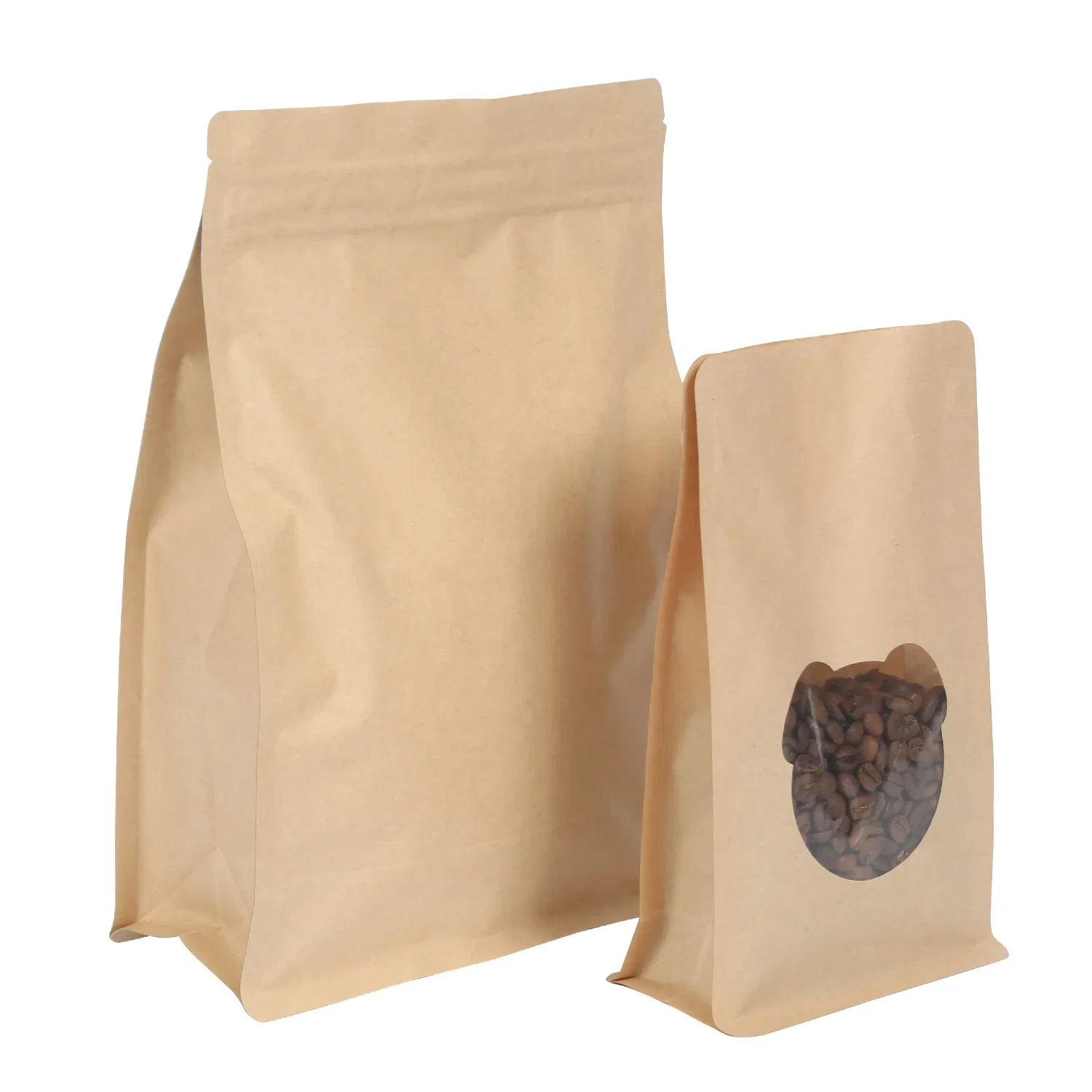 Customizable Flat-Bottom Plastic Packaging Bag for Coffee and Tea Packing Food Packaging Packaging Bag 1