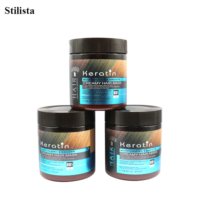 Mascarilla capilar de argán con aceite de queratina de marca propia de 1000 ml. 6
