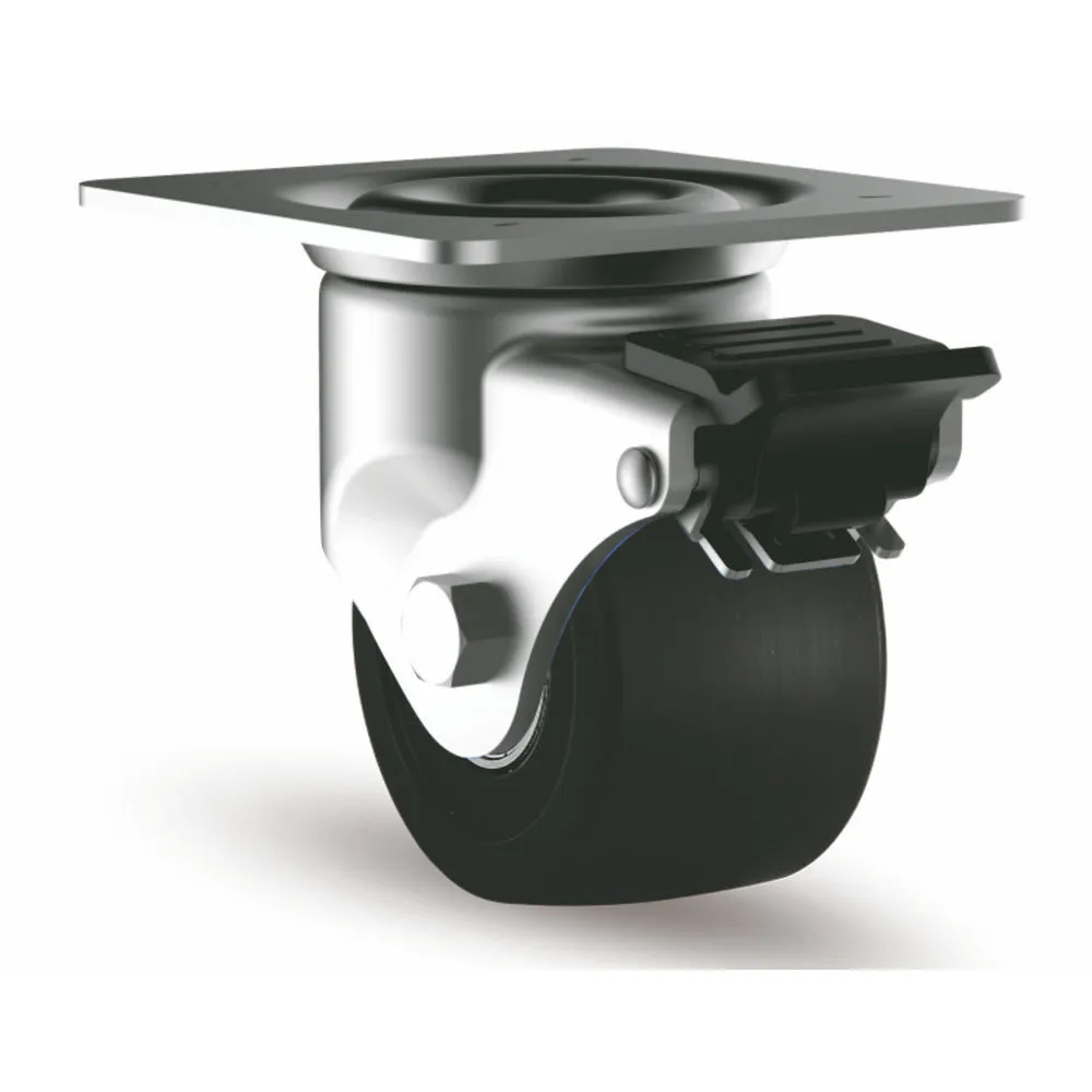 High Load 300-400kg Low Gravity Medium Duty Swivel Nylon Caster Wheels 1