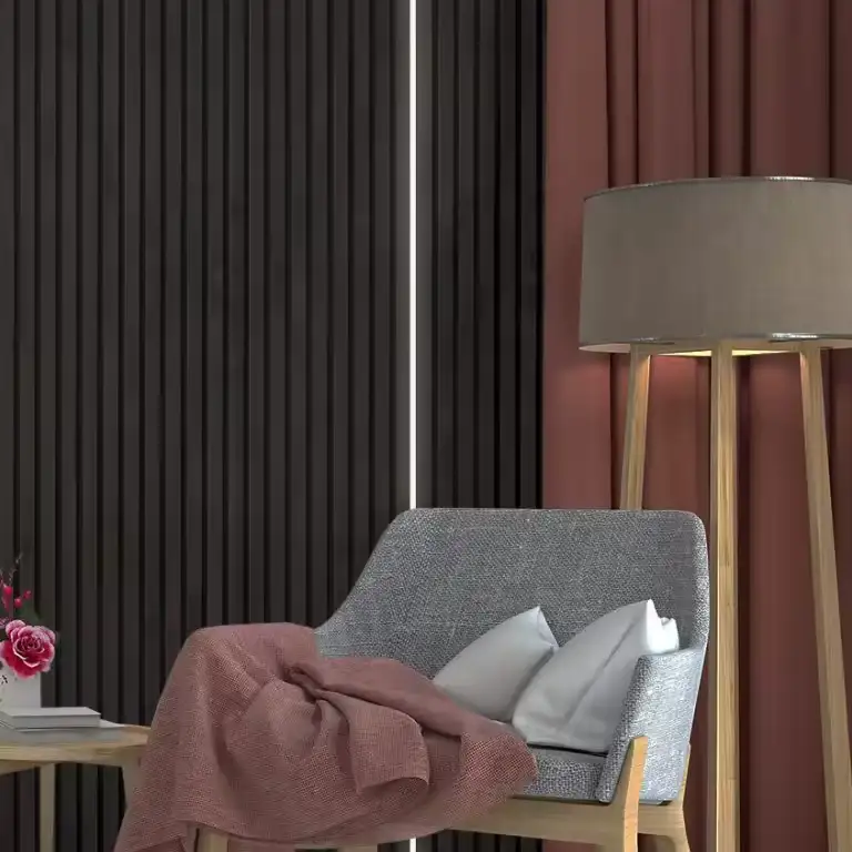 ألواح جدارية خشبية عازلة للصوت مزودة بشريط إضاءة LED 1