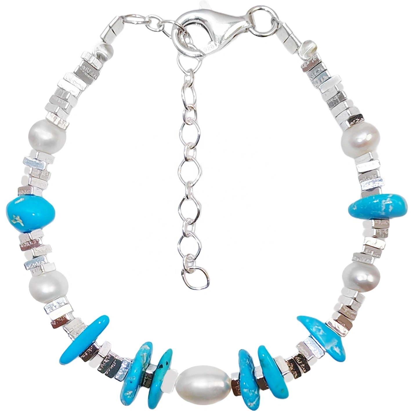 Natural Turquoise Natural Bracelet S925 Silver Women's Jewelry Best-selling Designer Custom Healing Gemstone 1