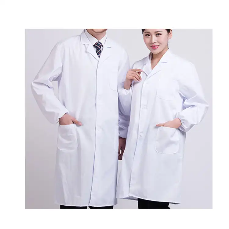 Bata blanca médica premium de gran venta para médicos 1