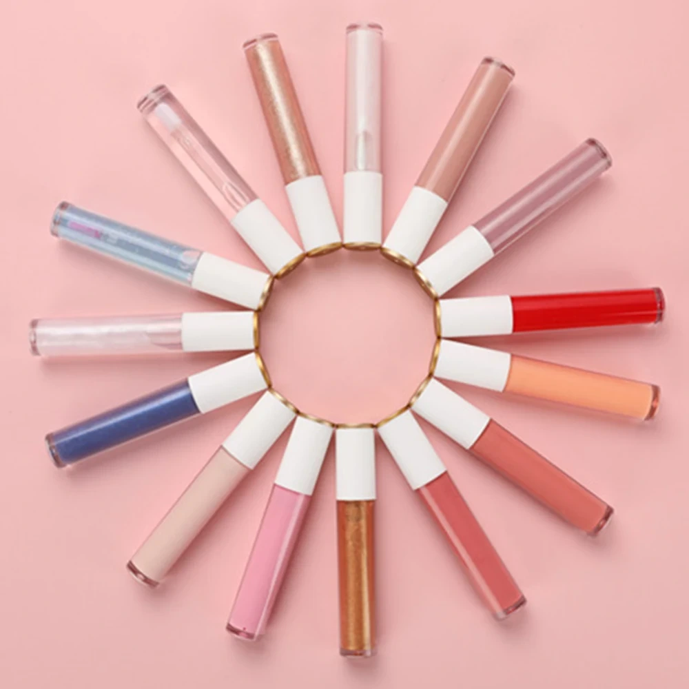Mlm Custom Makeup Long-lasting High Pigment Vegan Cruelty-free Shimmer Tasty Flavored Plumping Glitter Glossy Shiny Lip Gloss 1
