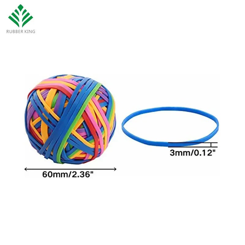 Synthetic Rubber Bands Colorful - - Rubber King 5